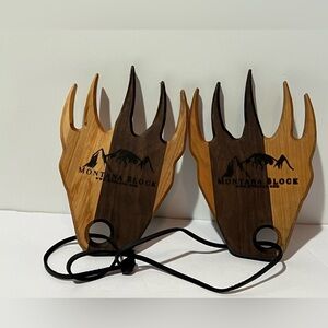 Bear Claw Salad Servers Meat Shredder Montana Block Wood